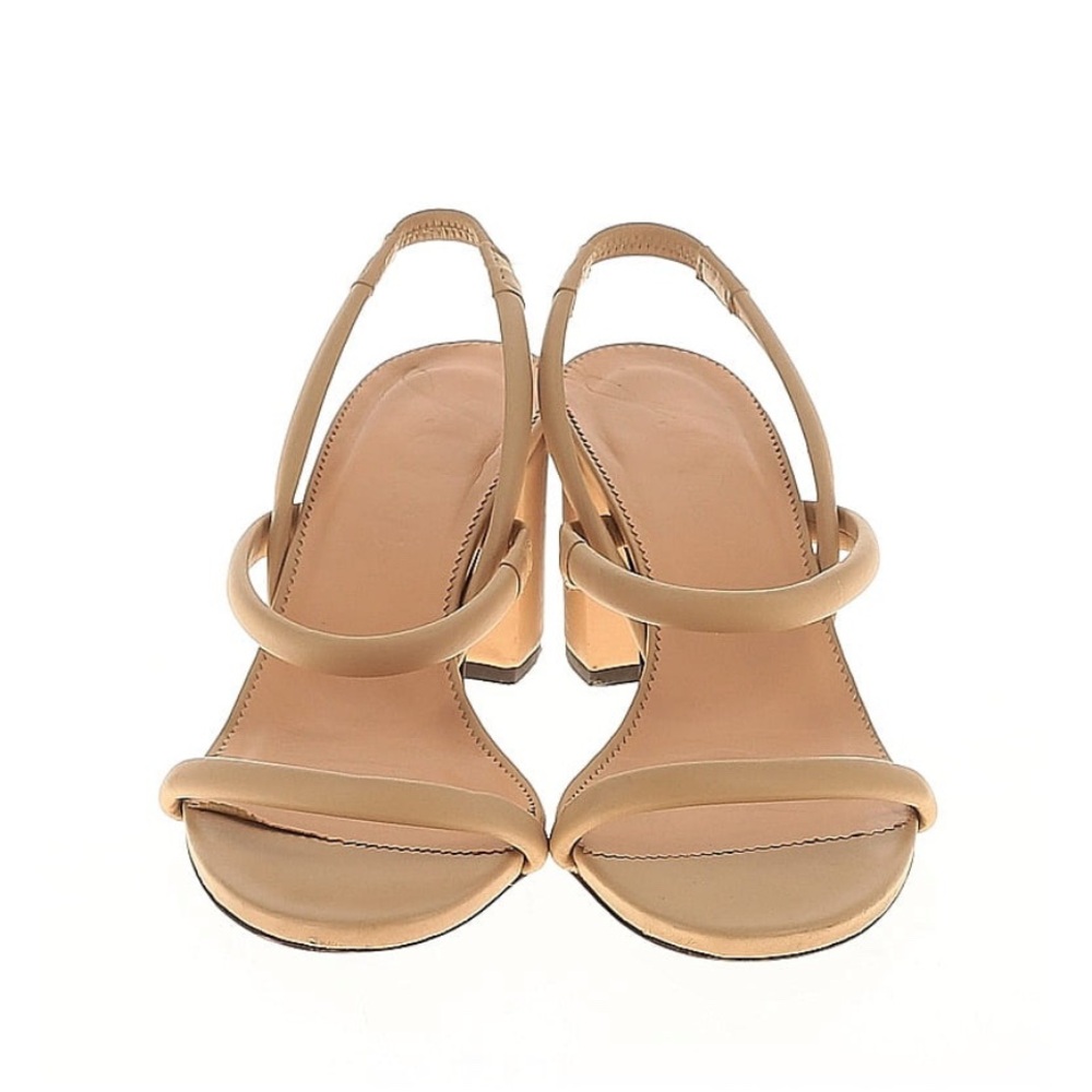 J. Crew Lucie Leather Block Heel
